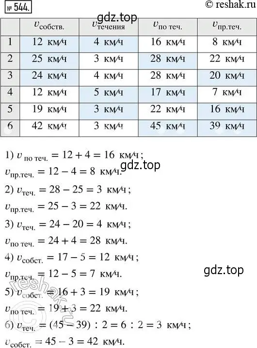 Решение 2. номер 544 (страница 122) гдз по математике 5 класс Никольский, Потапов, учебник