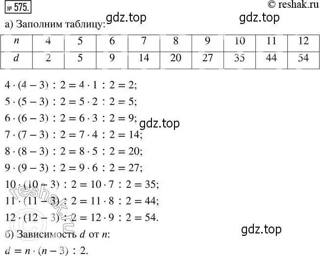 Решение 2. номер 575 (страница 128) гдз по математике 5 класс Никольский, Потапов, учебник