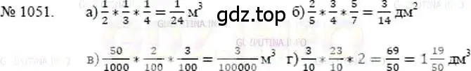 Решение 5. номер 1051 (страница 233) гдз по математике 5 класс Никольский, Потапов, учебник