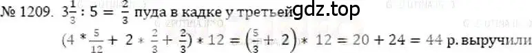 Решение 5. номер 1209 (страница 262) гдз по математике 5 класс Никольский, Потапов, учебник