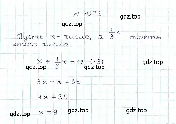 Решение 6. номер 1073 (страница 241) гдз по математике 5 класс Никольский, Потапов, учебник
