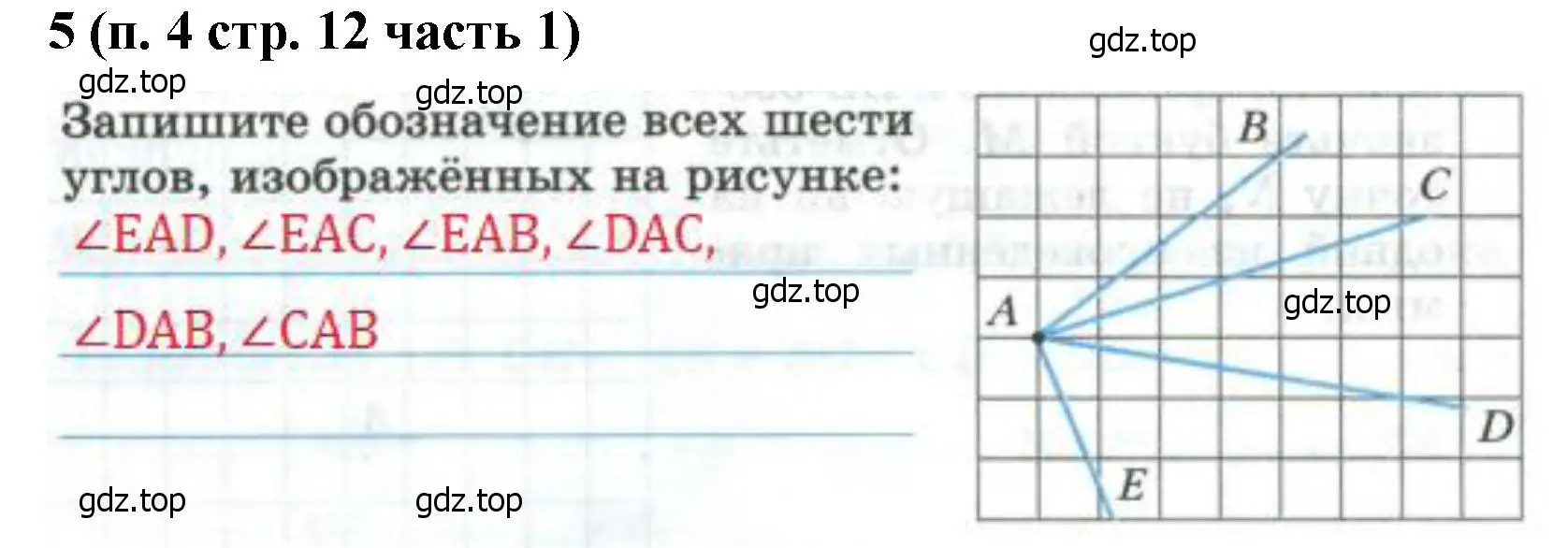 Решение номер 5 (страница 12) гдз по математике 5 класс Ткачева, рабочая тетрадь 1 часть