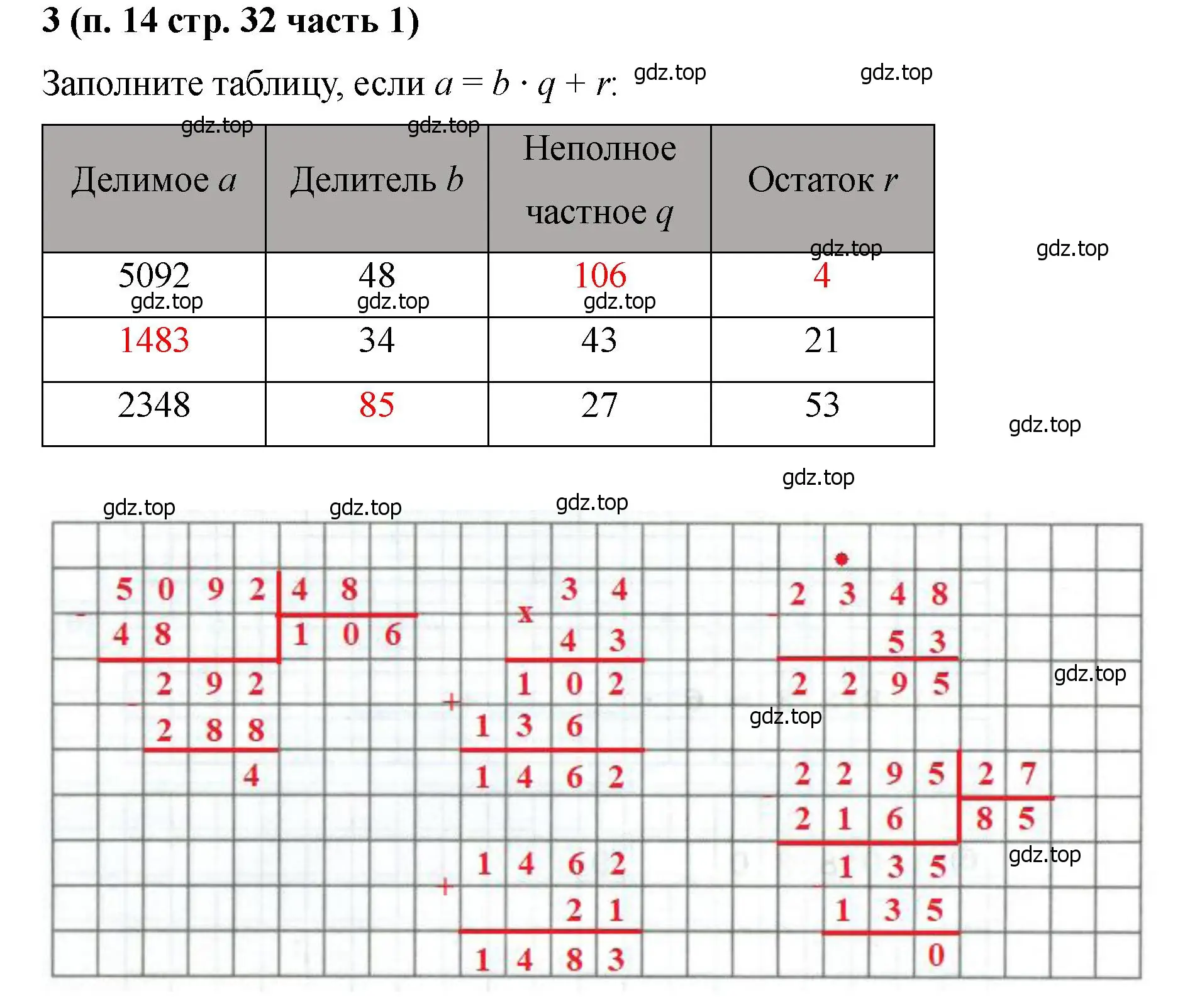 Решение номер 3 (страница 32) гдз по математике 5 класс Ткачева, рабочая тетрадь 1 часть