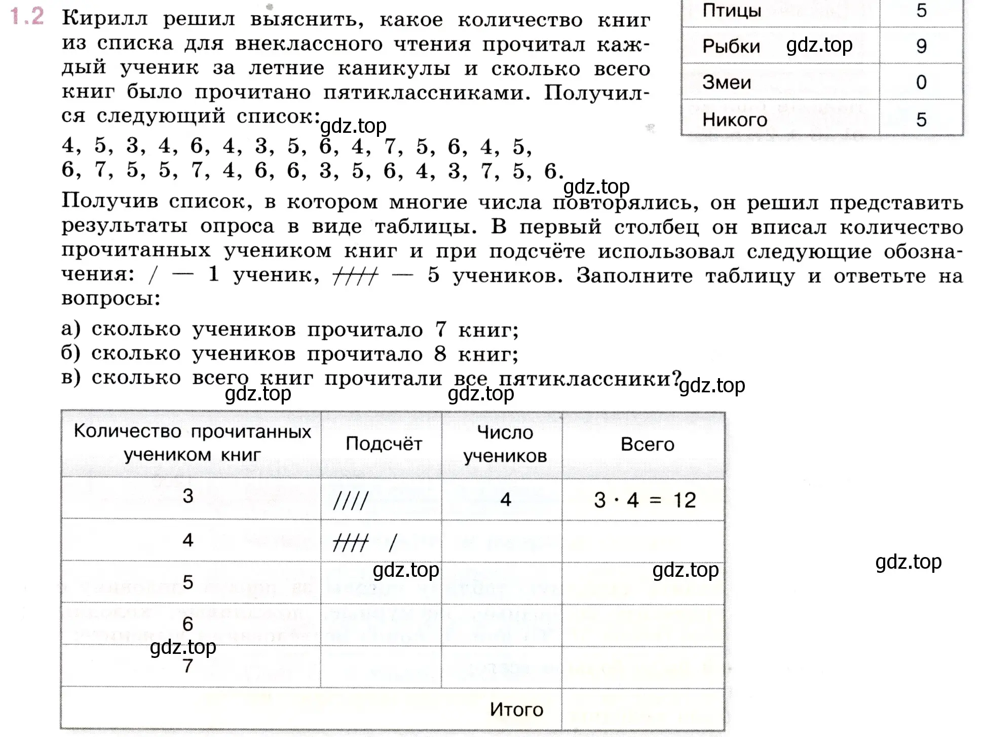 Условие номер 1.2 (страница 9) гдз по математике 5 класс Виленкин, Жохов, учебник 1 часть