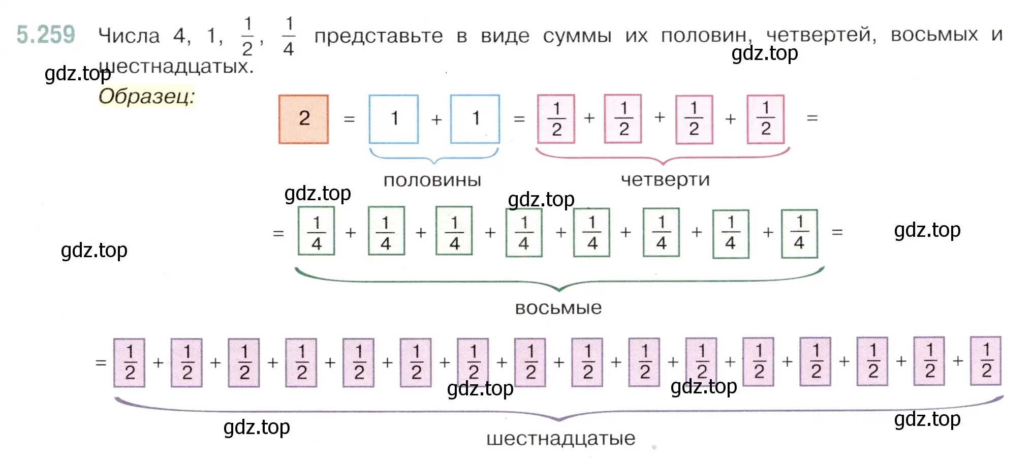 Условие номер 5.259 (страница 45) гдз по математике 5 класс Виленкин, Жохов, учебник 2 часть