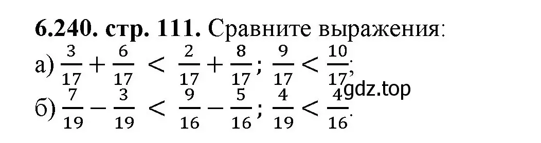 Решение номер 6.240 (страница 111) гдз по математике 5 класс Виленкин, Жохов, учебник 2 часть