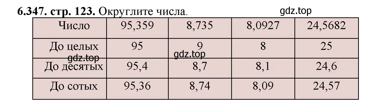 Решение номер 6.347 (страница 123) гдз по математике 5 класс Виленкин, Жохов, учебник 2 часть