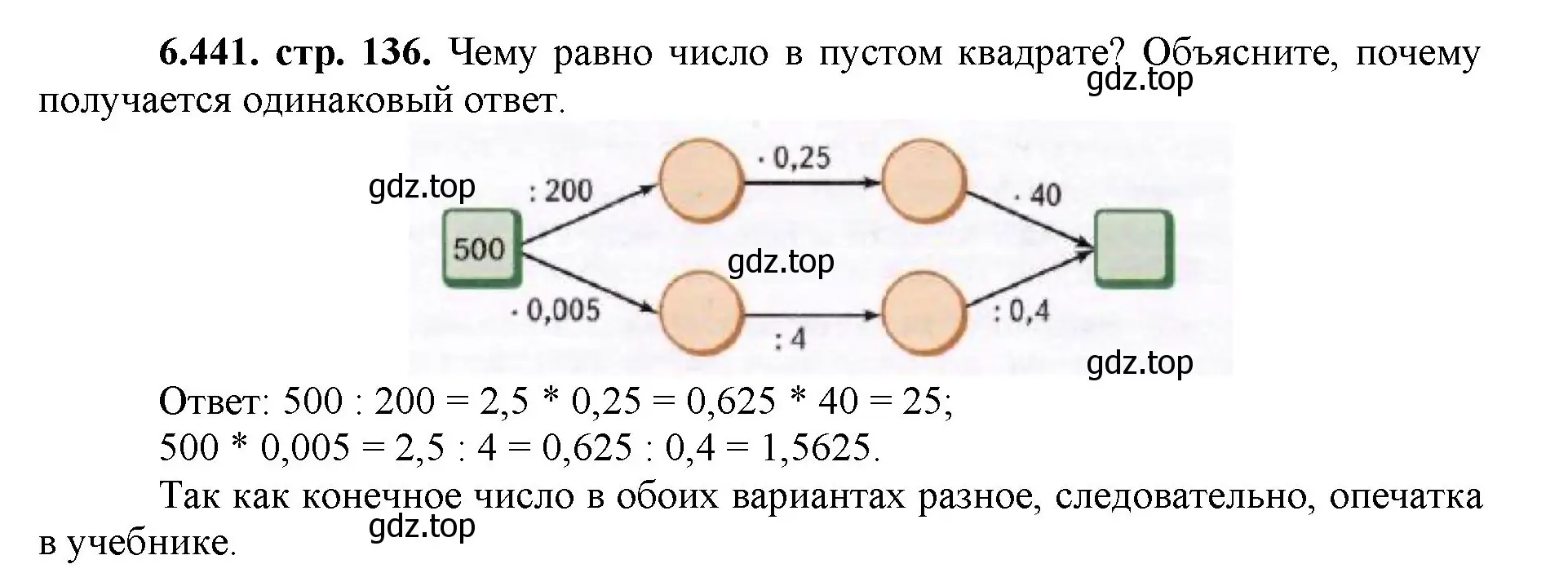 Решение номер 6.441 (страница 136) гдз по математике 5 класс Виленкин, Жохов, учебник 2 часть