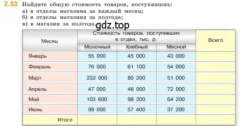 Условие номер 2.53 (страница 50) гдз по математике 5 класс Виленкин, Жохов, учебник 1 часть