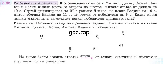 Условие номер 2.86 (страница 55) гдз по математике 5 класс Виленкин, Жохов, учебник 1 часть