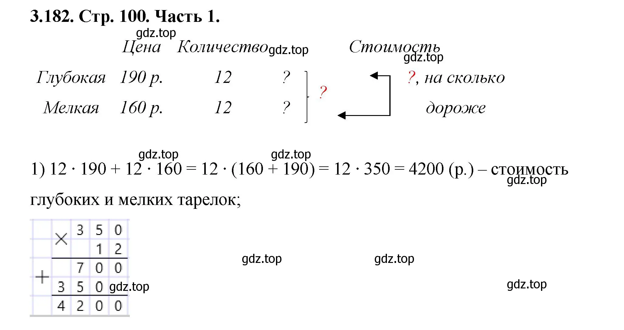 Решение номер 3.182 (страница 100) гдз по математике 5 класс Виленкин, Жохов, учебник 1 часть