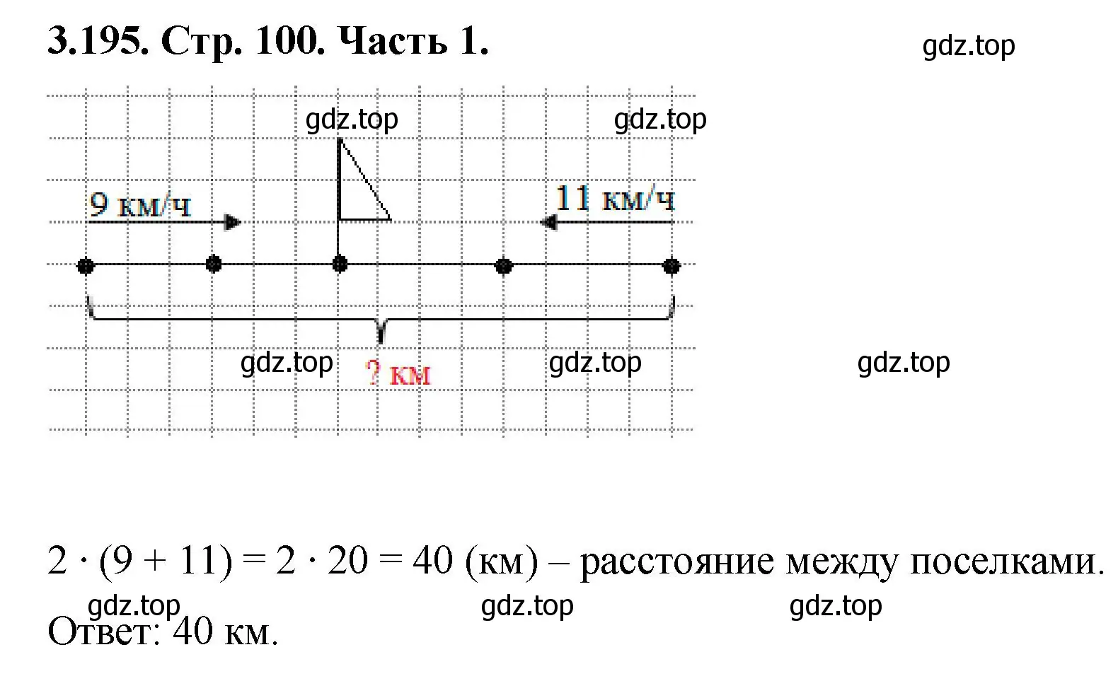 Решение номер 3.195 (страница 100) гдз по математике 5 класс Виленкин, Жохов, учебник 1 часть