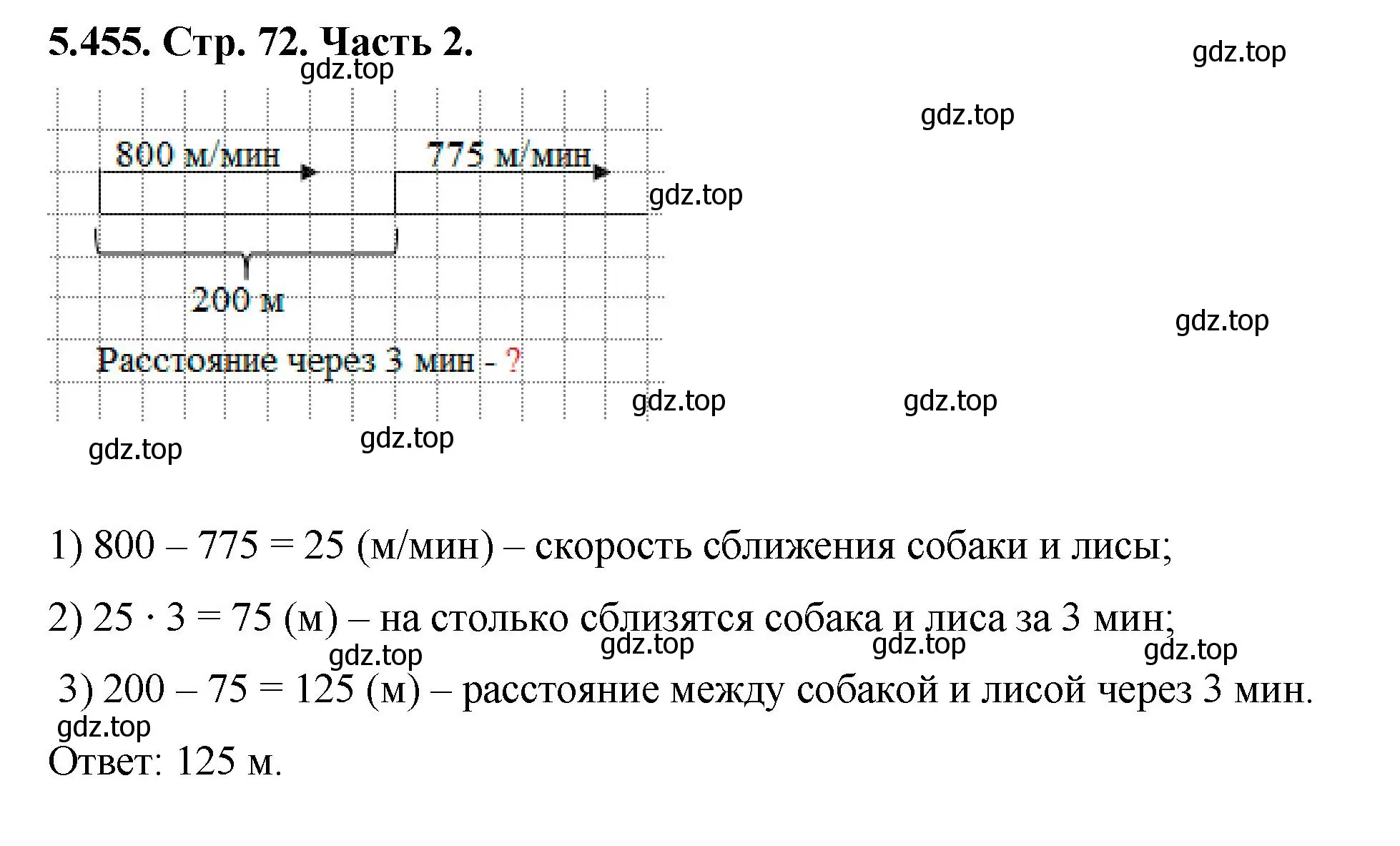 Решение номер 5.455 (страница 72) гдз по математике 5 класс Виленкин, Жохов, учебник 2 часть