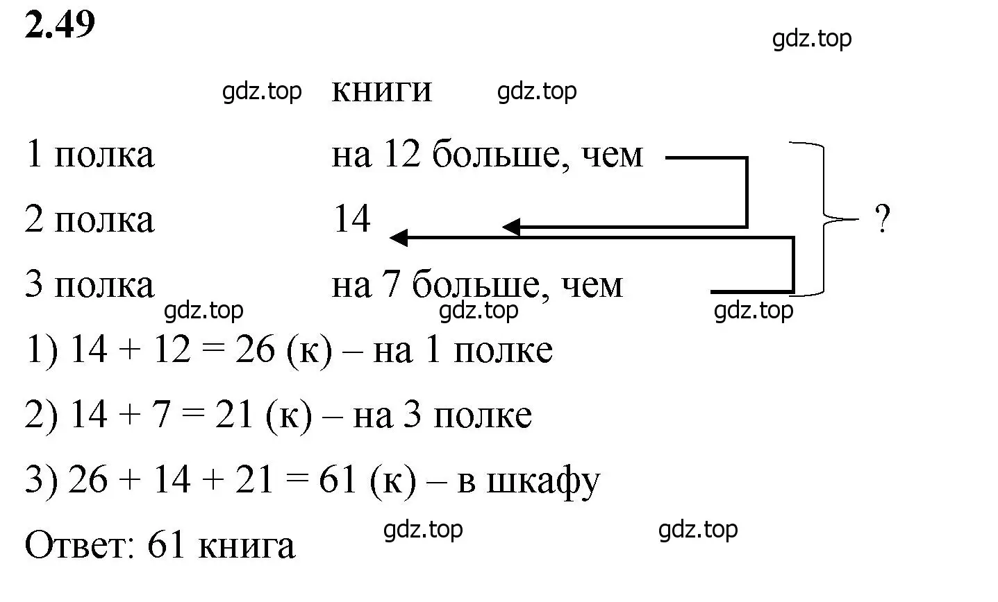 Решение 2. номер 2.49 (страница 50) гдз по математике 5 класс Виленкин, Жохов, учебник 1 часть