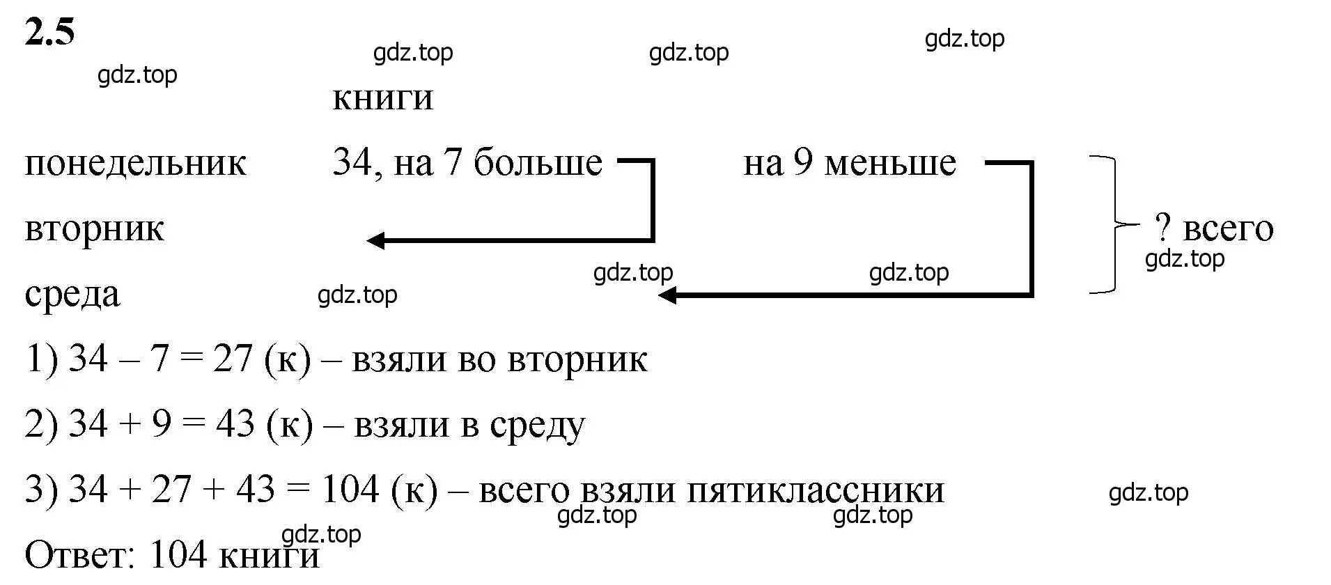 Решение 2. номер 2.5 (страница 46) гдз по математике 5 класс Виленкин, Жохов, учебник 1 часть