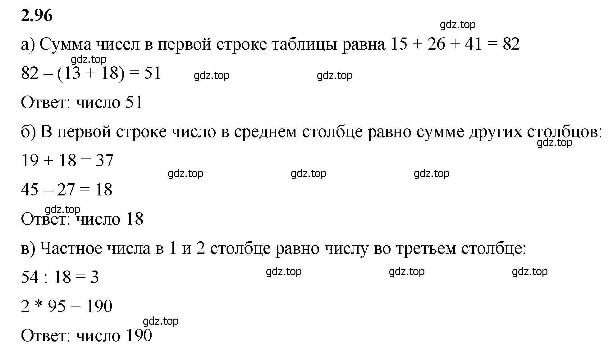 Решение 2. номер 2.96 (страница 57) гдз по математике 5 класс Виленкин, Жохов, учебник 1 часть