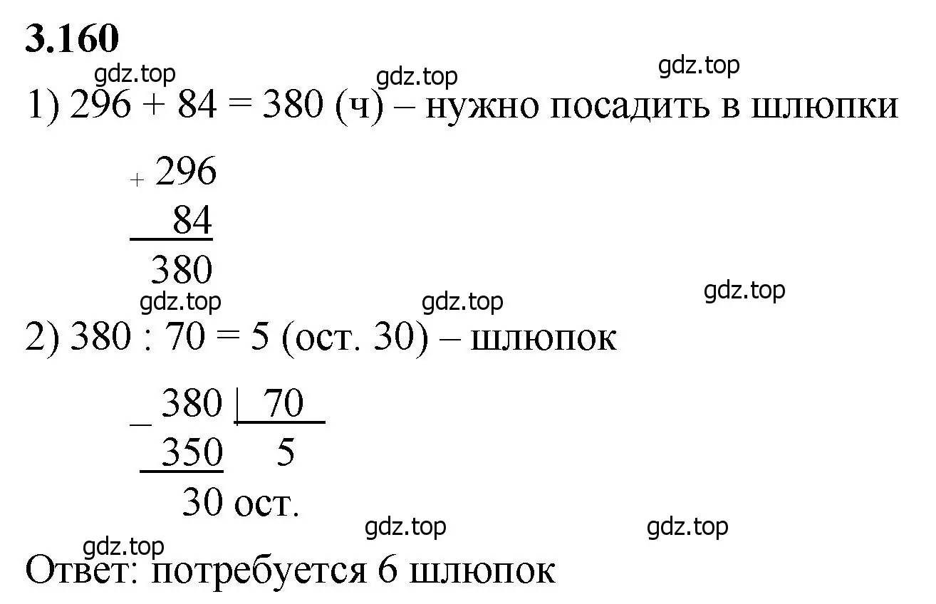 Решение 2. номер 3.160 (страница 95) гдз по математике 5 класс Виленкин, Жохов, учебник 1 часть