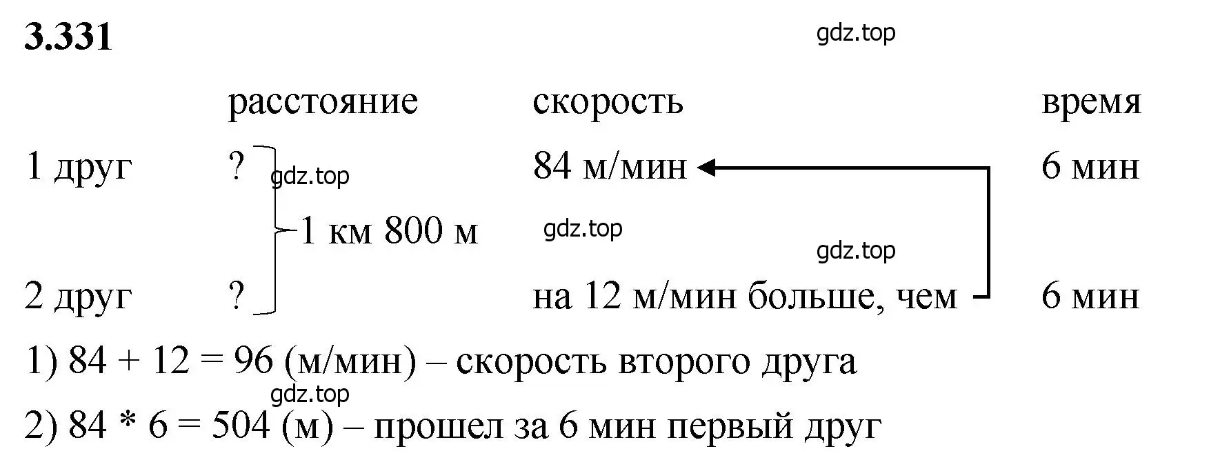 Решение 2. номер 3.331 (страница 116) гдз по математике 5 класс Виленкин, Жохов, учебник 1 часть