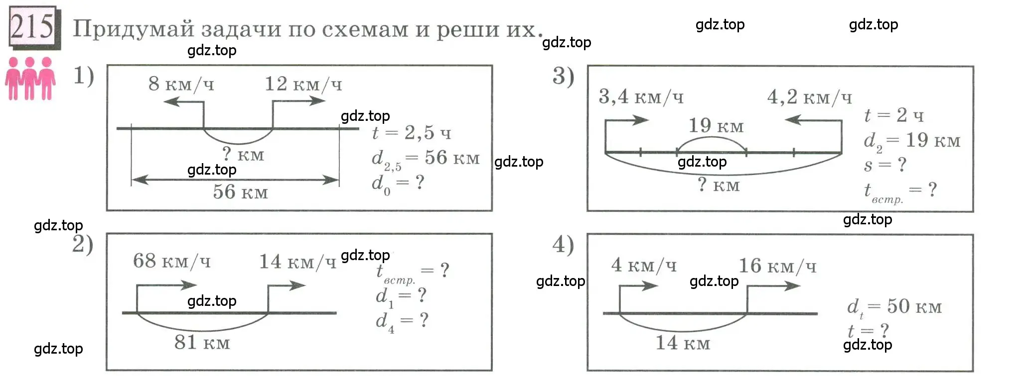 Условие номер 215 (страница 55) гдз по математике 6 класс Петерсон, Дорофеев, учебник 1 часть