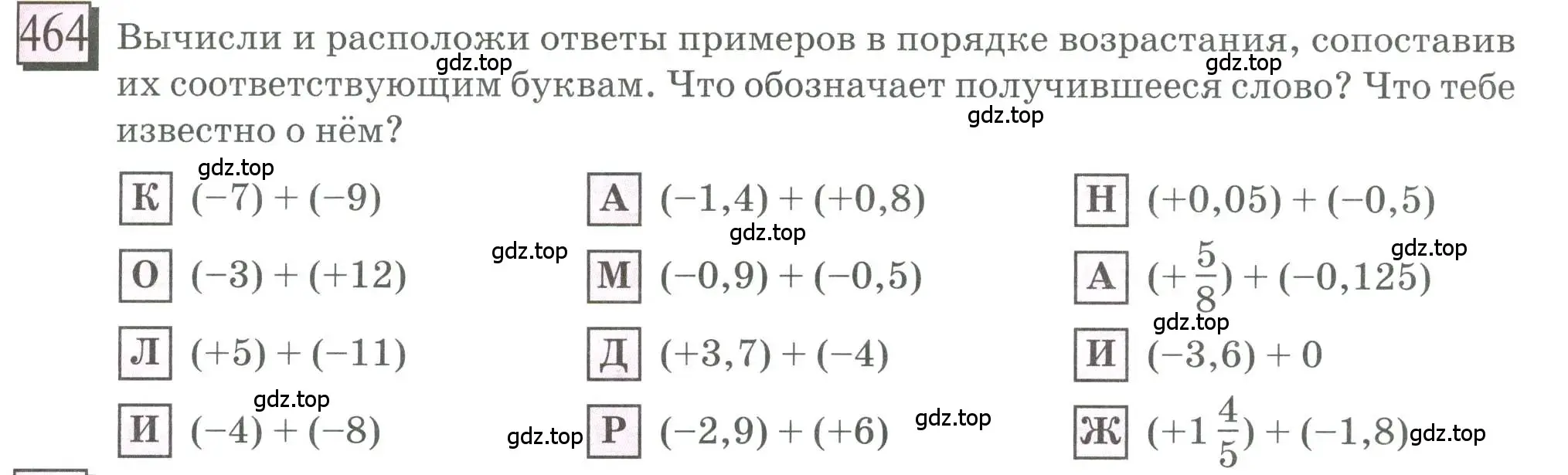 Условие номер 464 (страница 103) гдз по математике 6 класс Петерсон, Дорофеев, учебник 2 часть