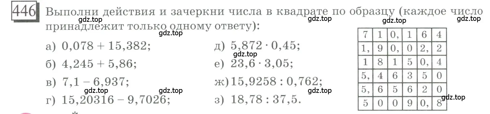 Условие номер 446 (страница 102) гдз по математике 6 класс Петерсон, Дорофеев, учебник 3 часть