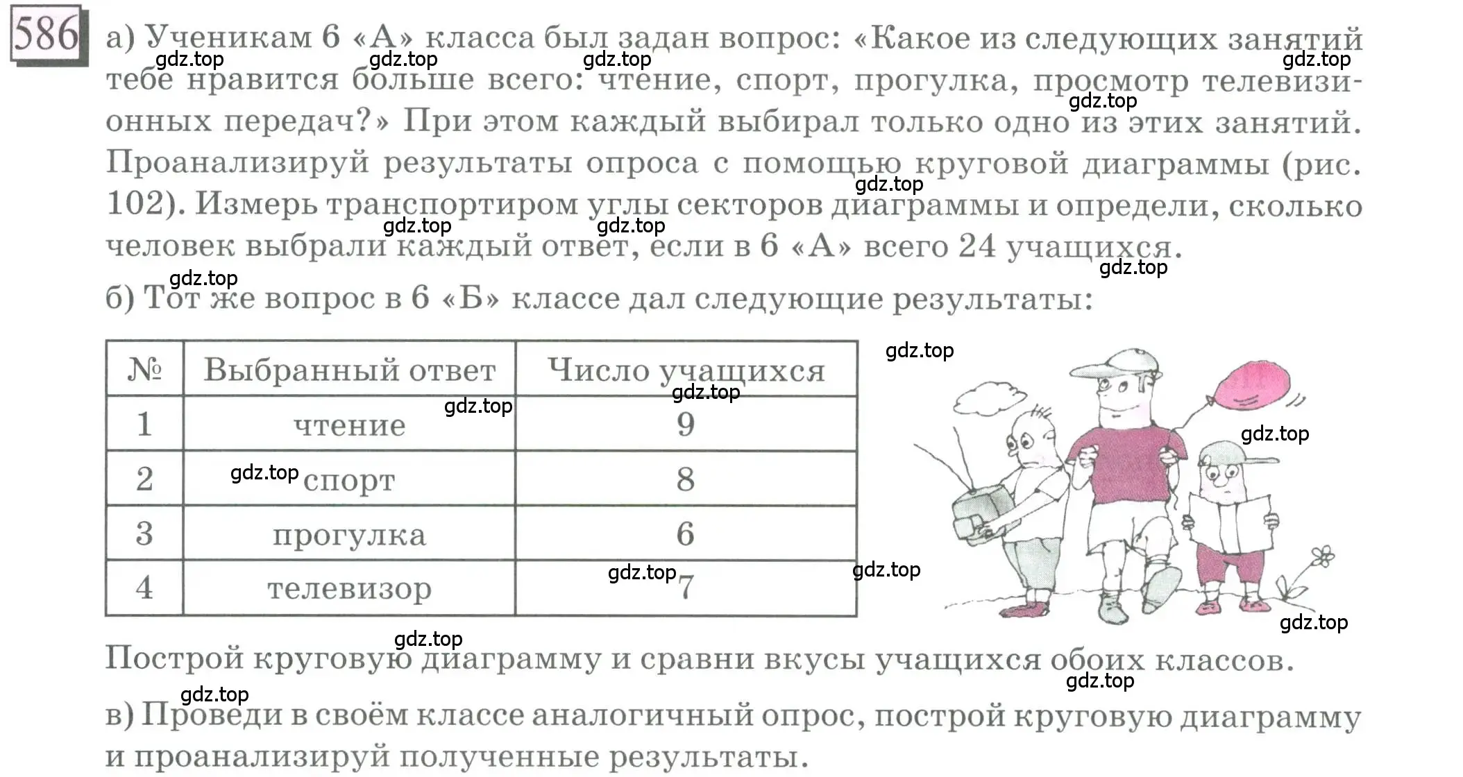 Условие номер 586 (страница 137) гдз по математике 6 класс Петерсон, Дорофеев, учебник 3 часть