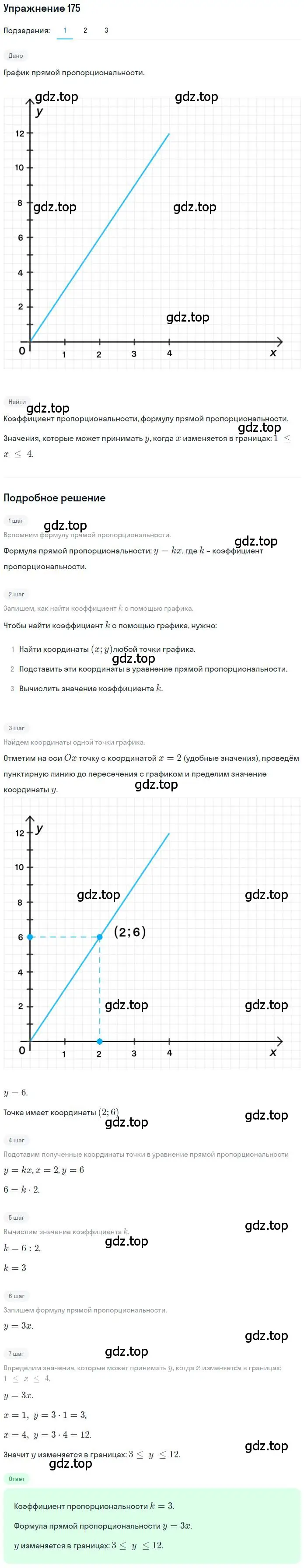 Решение номер 175 (страница 46) гдз по математике 6 класс Петерсон, Дорофеев, учебник 2 часть