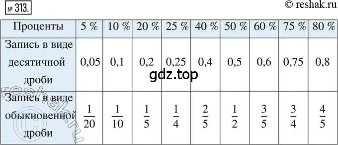 Решение 2. номер 313 (страница 76) гдз по математике 6 класс Петерсон, Дорофеев, учебник 1 часть