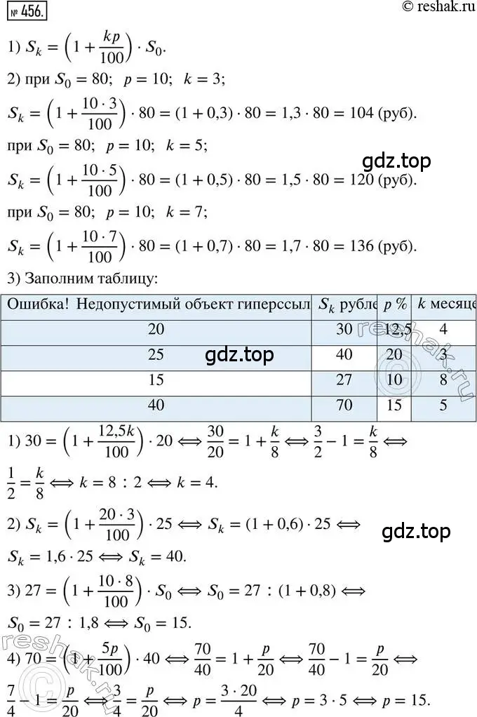 Решение 2. номер 456 (страница 104) гдз по математике 6 класс Петерсон, Дорофеев, учебник 1 часть