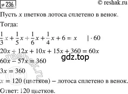 Решение 2. номер 236 (страница 58) гдз по математике 6 класс Петерсон, Дорофеев, учебник 2 часть