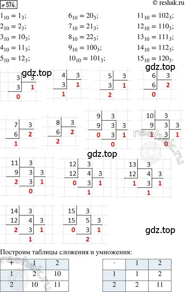 Решение 2. номер 574 (страница 126) гдз по математике 6 класс Петерсон, Дорофеев, учебник 2 часть