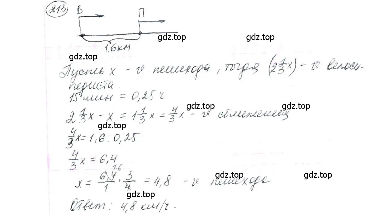 Решение 3. номер 213 (страница 54) гдз по математике 6 класс Петерсон, Дорофеев, учебник 1 часть