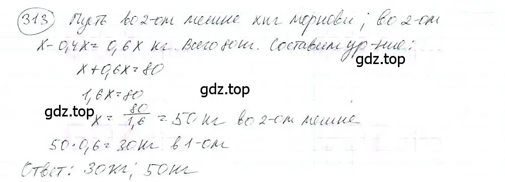 Решение 3. номер 313 (страница 69) гдз по математике 6 класс Петерсон, Дорофеев, учебник 3 часть