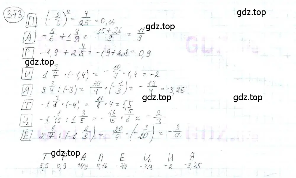 Решение 3. номер 373 (страница 84) гдз по математике 6 класс Петерсон, Дорофеев, учебник 3 часть