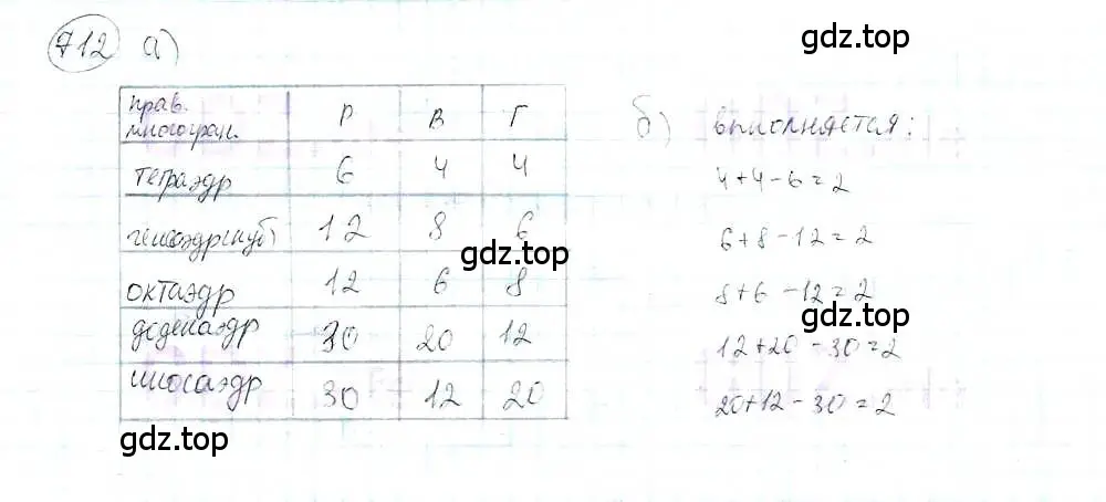 Решение 3. номер 712 (страница 165) гдз по математике 6 класс Петерсон, Дорофеев, учебник 3 часть