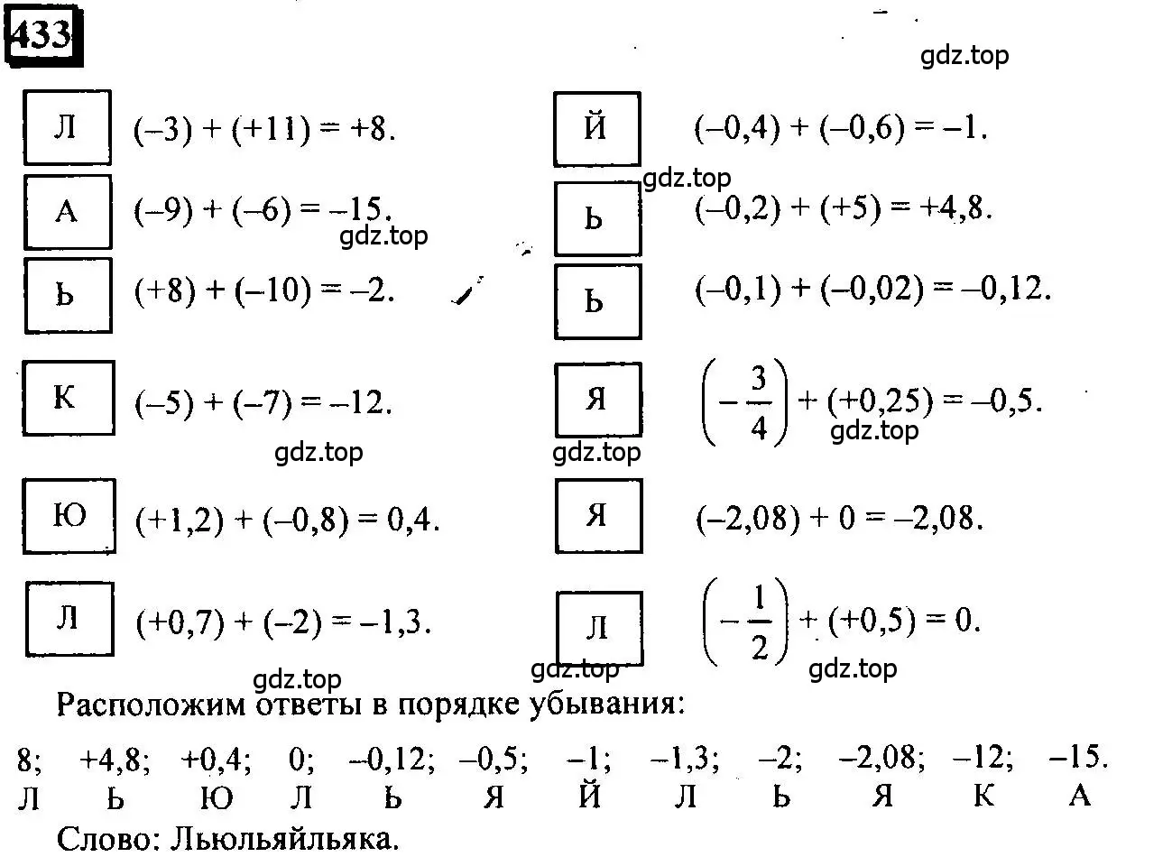 Решение 4. номер 433 (страница 98) гдз по математике 6 класс Петерсон, Дорофеев, учебник 2 часть