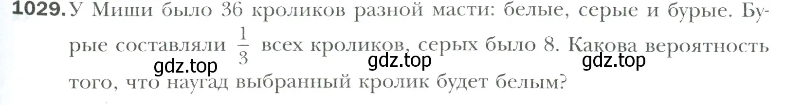 Условие номер 1029 (страница 219) гдз по математике 6 класс Мерзляк, Полонский, учебник