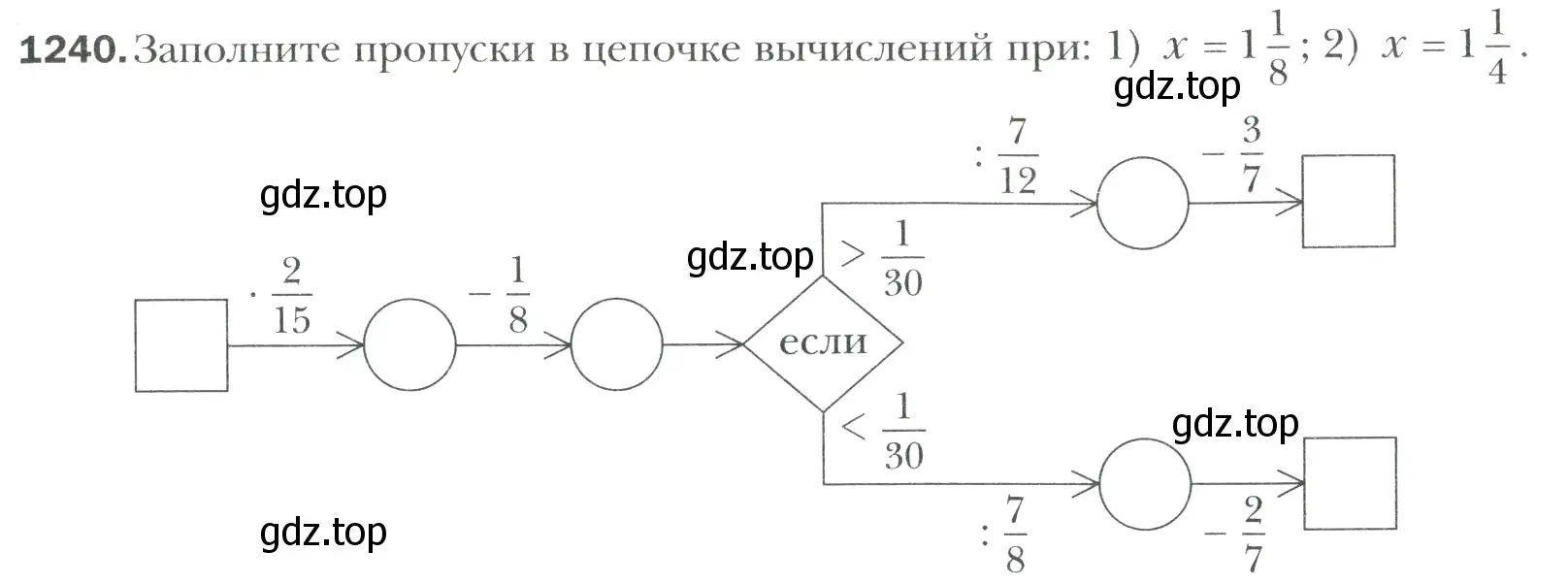 Условие номер 1240 (страница 259) гдз по математике 6 класс Мерзляк, Полонский, учебник