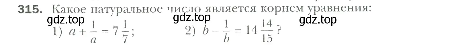 Условие номер 315 (страница 65) гдз по математике 6 класс Мерзляк, Полонский, учебник