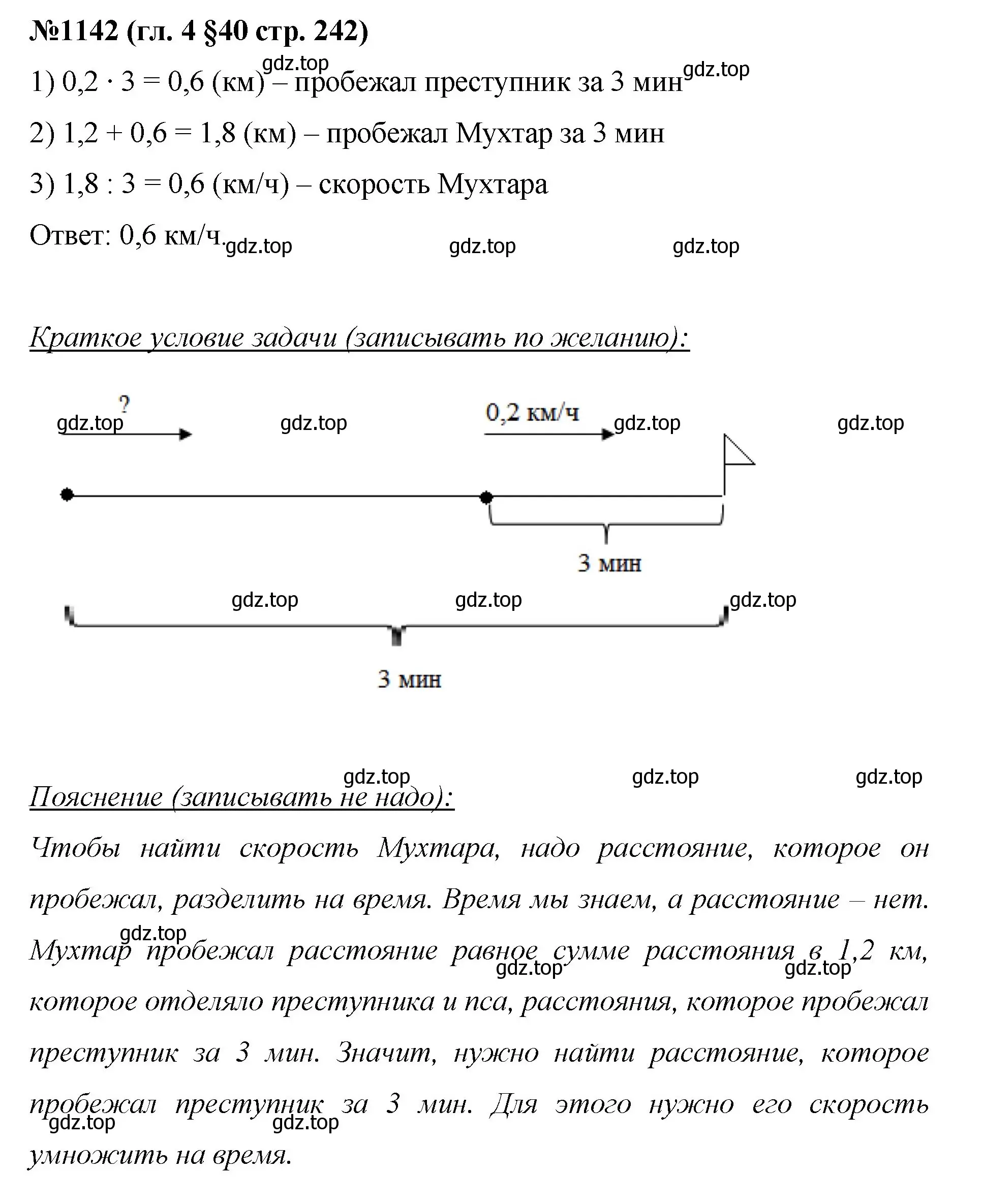 Решение номер 1142 (страница 242) гдз по математике 6 класс Мерзляк, Полонский, учебник