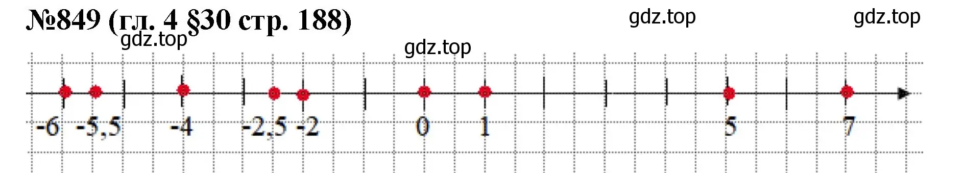 Решение номер 849 (страница 188) гдз по математике 6 класс Мерзляк, Полонский, учебник