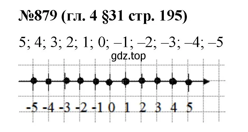 Решение номер 879 (страница 195) гдз по математике 6 класс Мерзляк, Полонский, учебник