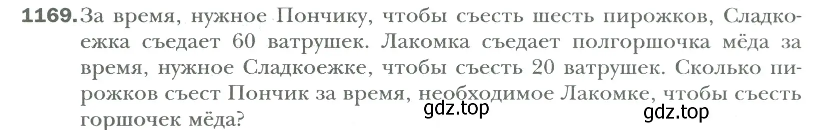 Условие номер 1169 (страница 242) гдз по математике 6 класс Мерзляк, Полонский, учебник