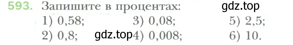 Условие номер 593 (страница 116) гдз по математике 6 класс Мерзляк, Полонский, учебник