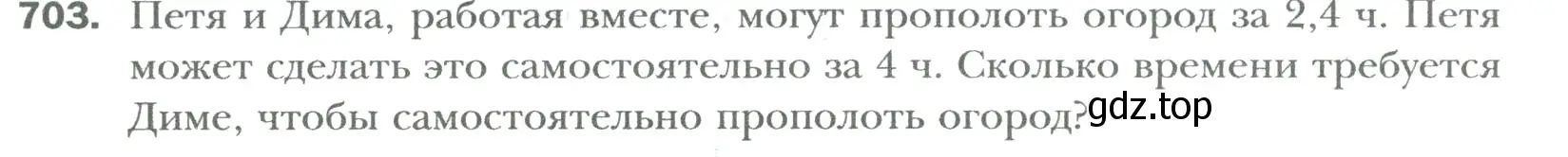 Условие номер 703 (страница 132) гдз по математике 6 класс Мерзляк, Полонский, учебник