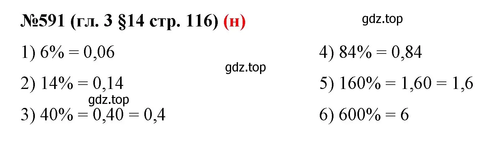 Решение номер 591 (страница 116) гдз по математике 6 класс Мерзляк, Полонский, учебник