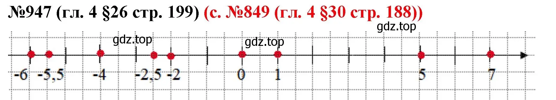 Решение номер 947 (страница 199) гдз по математике 6 класс Мерзляк, Полонский, учебник