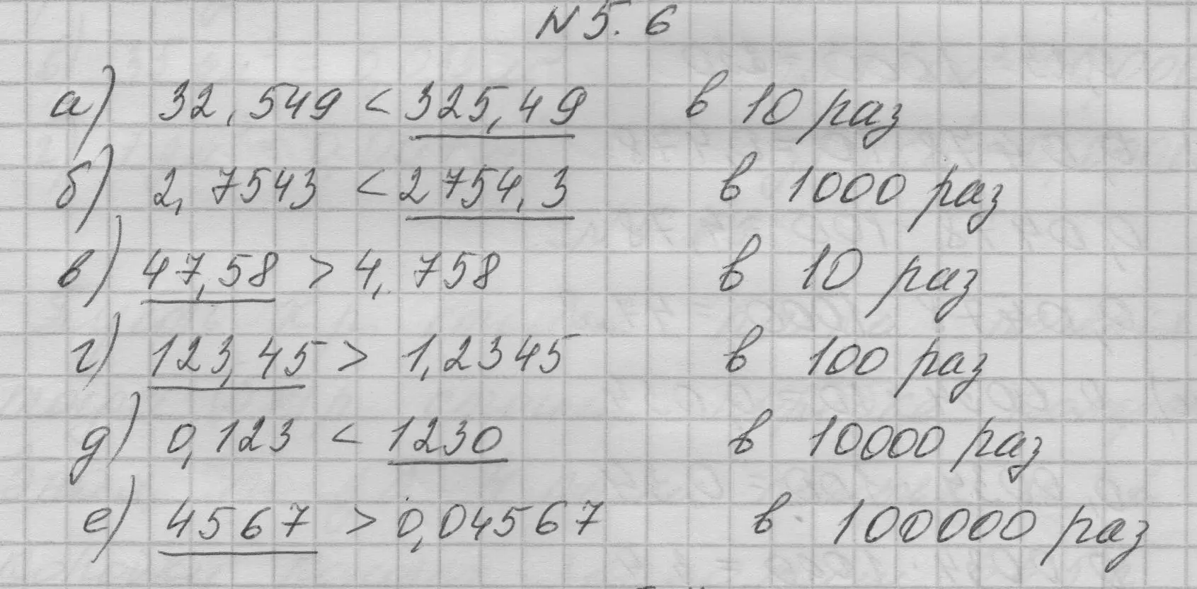 Решение номер 5.6 (страница 189) гдз по математике 6 класс Никольский, Потапов, учебное пособие