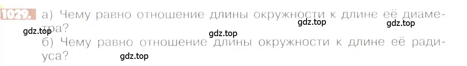 Условие номер 1029 (страница 209) гдз по математике 6 класс Никольский, Потапов, учебник