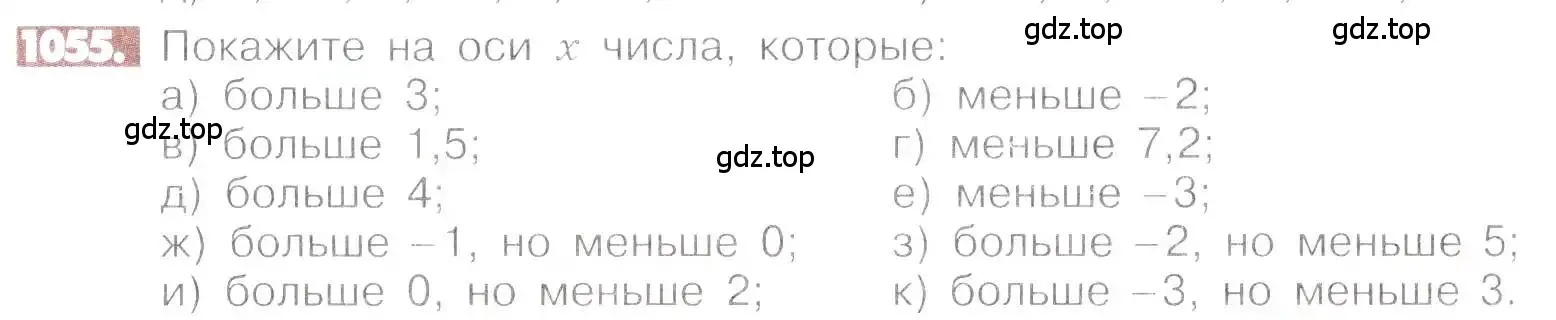 Условие номер 1055 (страница 213) гдз по математике 6 класс Никольский, Потапов, учебник